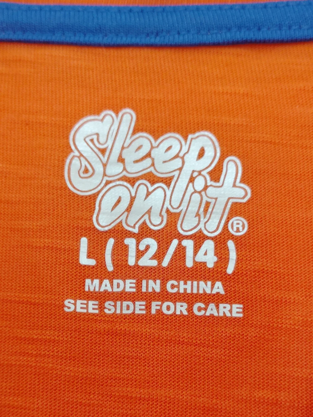 Boys Orange Sleep Shirt